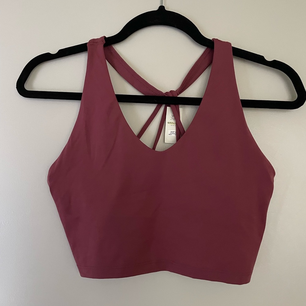 NWT Offline by Aerie Real Me Strappy Back Longline Bra size M